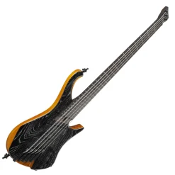 Ibanez EHB1135MS Silver Wave Black Low Gloss 5 String Electric Bass with Gig bag