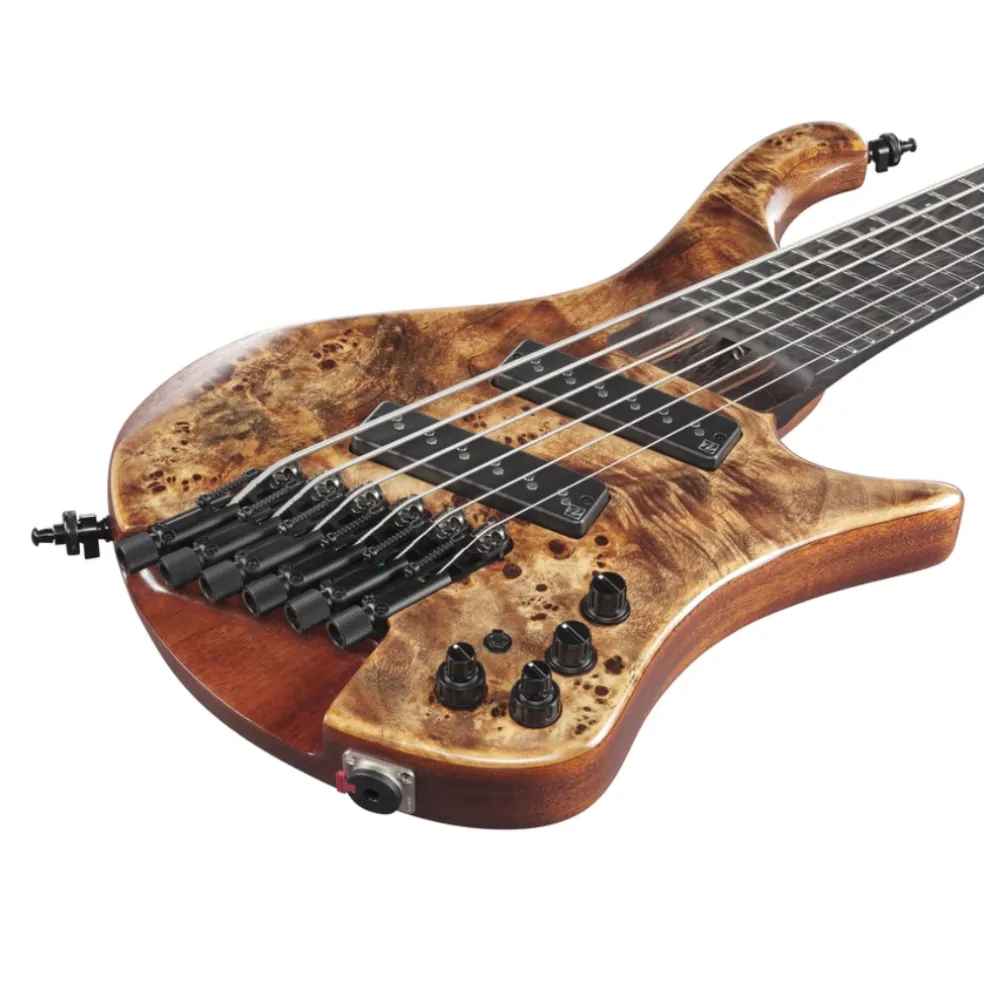 Ibanez EHB1506MSABL Headless 6 String Electric Bass Guitar Antique Brown Stained Low Gloss