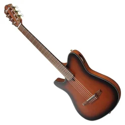Ibanez FRH10N Flat Left Handed Nylon String Guitar - Brown Sunburst