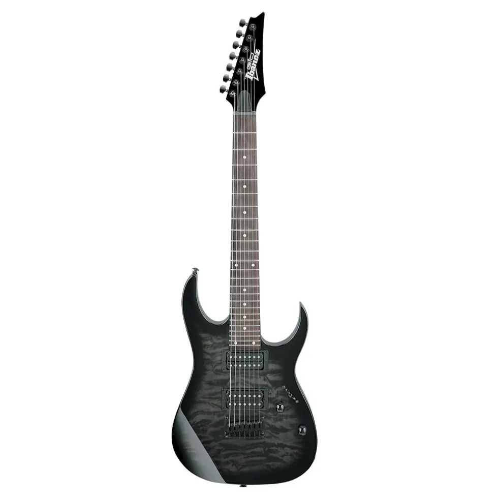 Ibanez GRG7221QA 7 String - Transparent Black Sunburst