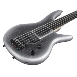 Ibanez GWB25THSWF 5 String Electric Bass Guitar Silver Wave Burst Flat