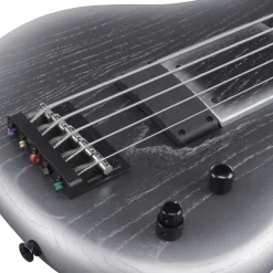 Ibanez GWB25THSWF 5 String Electric Bass Guitar Silver Wave Burst Flat