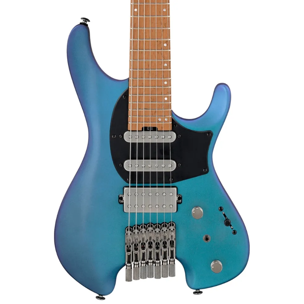 Ibanez Q547 7-String Electric Guitar With Bag - Blue Chameleon Metallic Matte