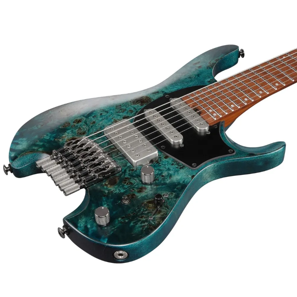 Ibanez Q547PB 7 String Electric Guitar - Cosmic Blue Low Gloss