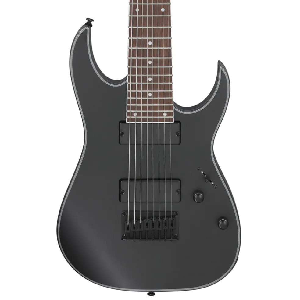 Ibanez RG8EXBKF 8 String Electric Guitar Black Flat