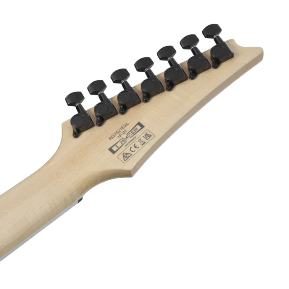 Ibanez RG7421EXL Left Handed 7-String Electric Guitar - Black Flat