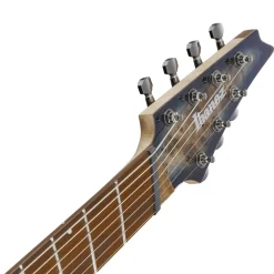 Ibanez RGMS7PB 7-String Electric Guitar with Poplar Burl Top and Jatoba Fretboard - Cosmic Blue Star Burst