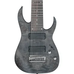 Ibanez RG9PB 9 String Electric Guitar - Transparent Gray Flat