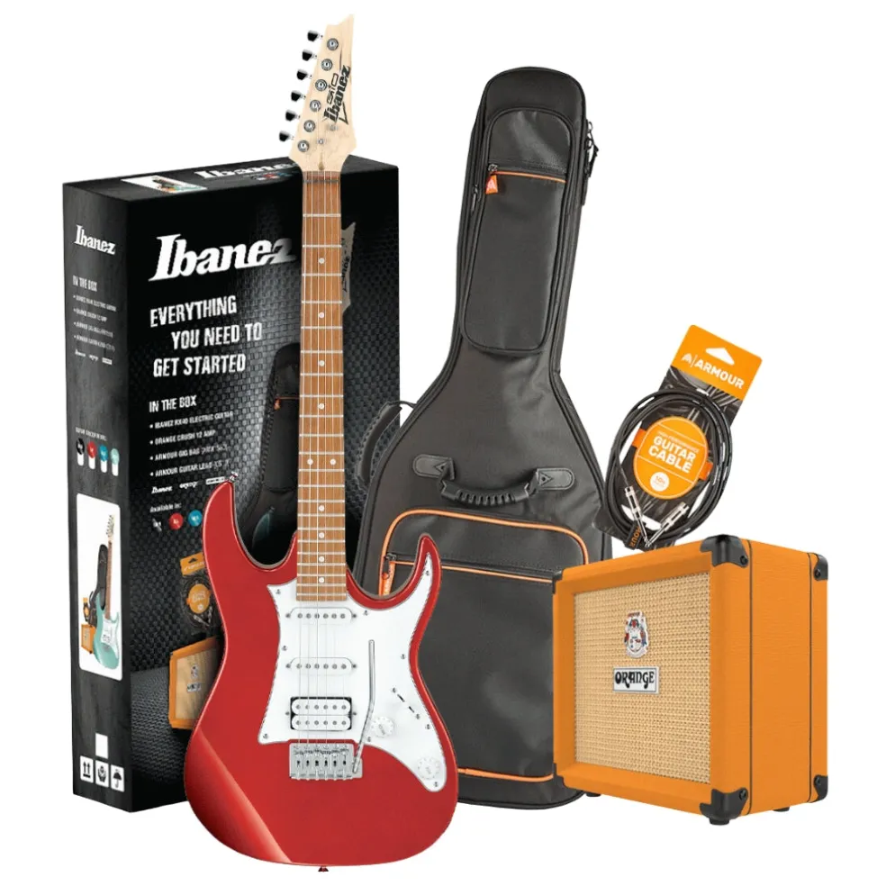 Ibanez RX40CA Guitar Pack w/ Crush & Accessories - Candy Apple Red