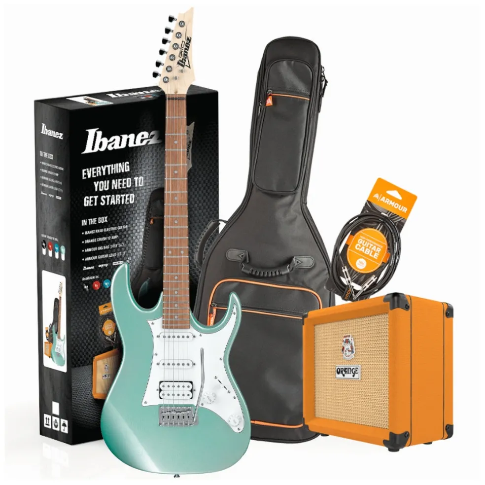 Ibanez RX40MGN Guitar Pack w/ Crush & Accessories - Metallic Light Green