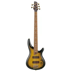 Ibanez SR4505 5-String Bass Ash Body with Roasted Maple Fretboard and Case - Desert Sunset Burst