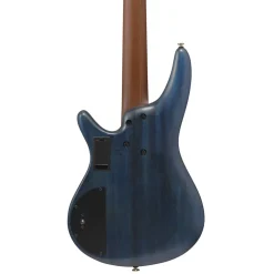 Ibanez SR6605 5-String Bass Mappa Burl Top with Rosewood Fretboard and Case - Ghost Fleet Blue Burst