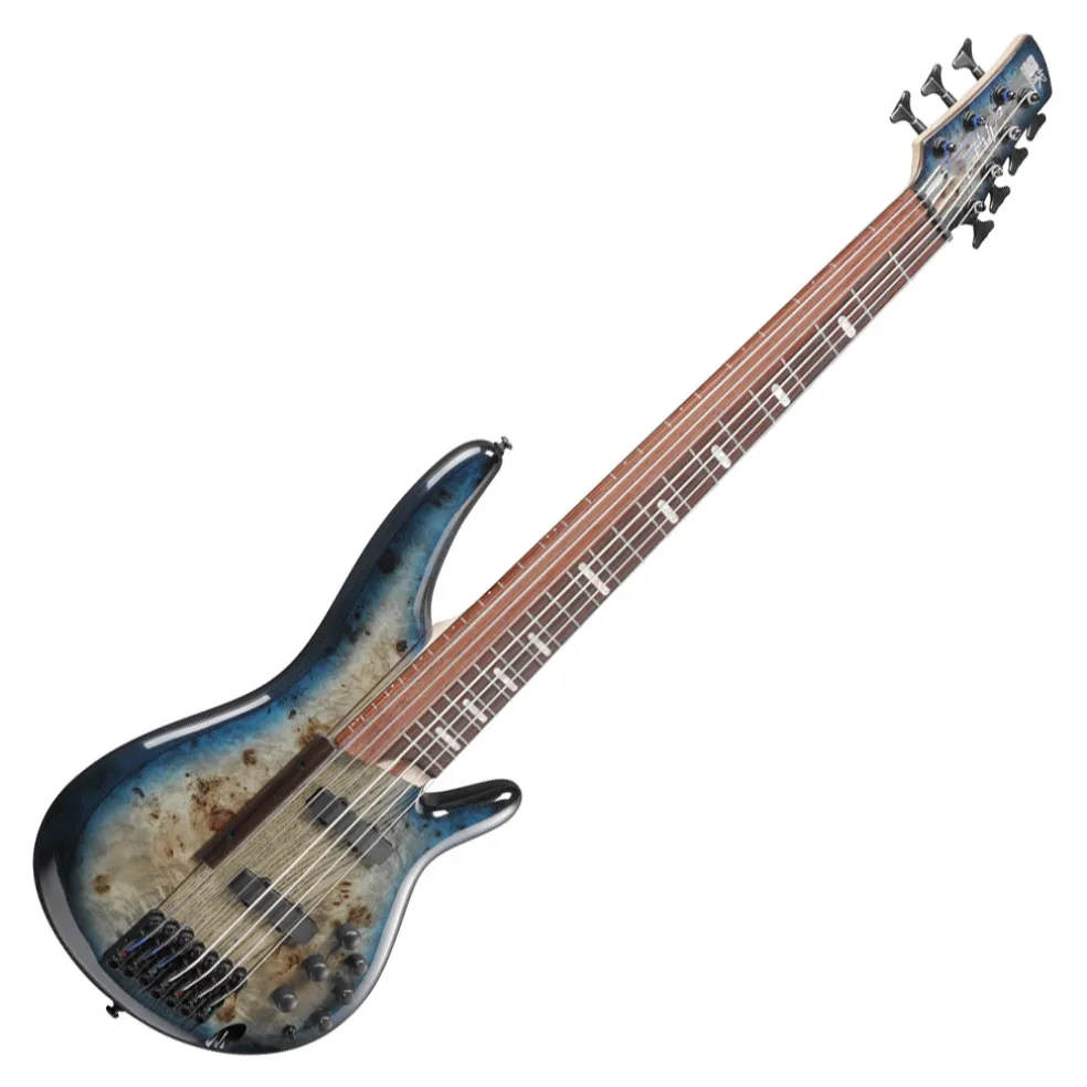 Ibanez SRAS7 Cosmic Blue Starburst 7 String 'Ashula' Electric Bass