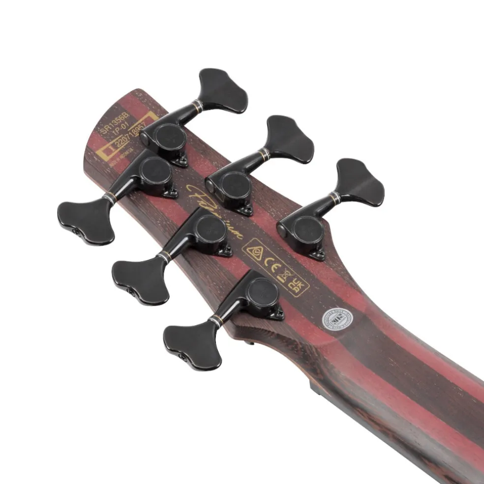 Ibanez SR1356B 6 String Premium Bass With Bag - Dual Mocha Burst Flat