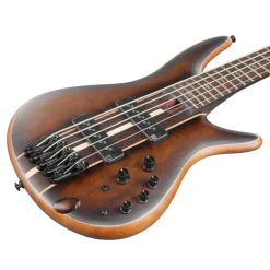 Ibanez SR1355B 5 String Premium Bass With Bag - Dual Mocha Burst Flat