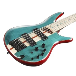 Ibanez SR1425BCGL 5 String Electric Bass Guitar Caribbean Green Low Gloss
