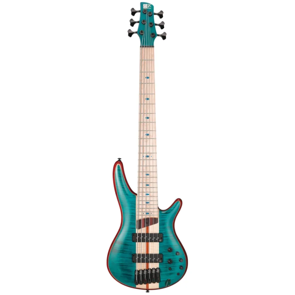 Ibanez SR1426BCGL 6 String Electric Bass Guitar Caribbean Green Low Gloss
