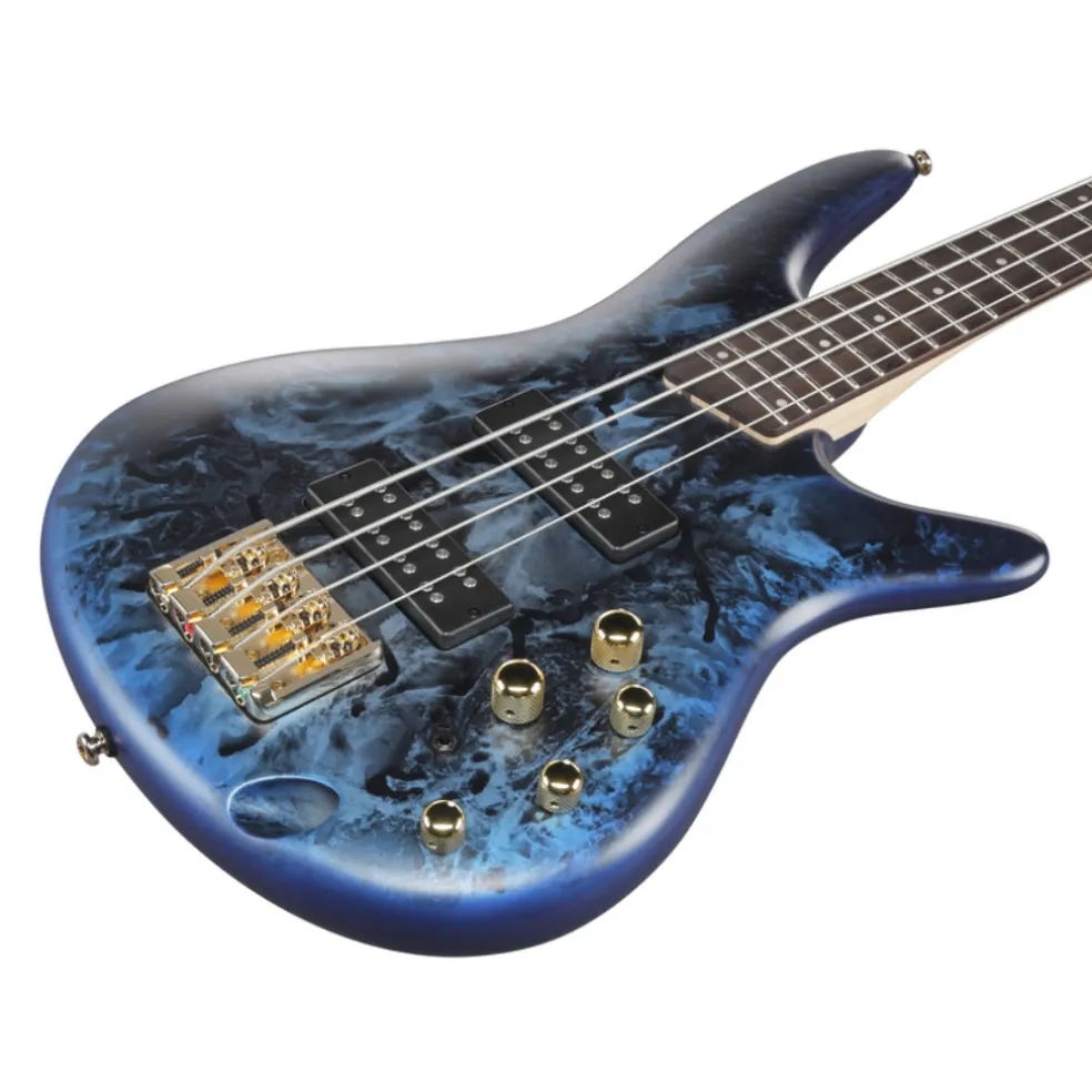 Ibanez SR300EDXCZM 4 String Electric Bass Guitar Cosmic Blue Frozen Matte