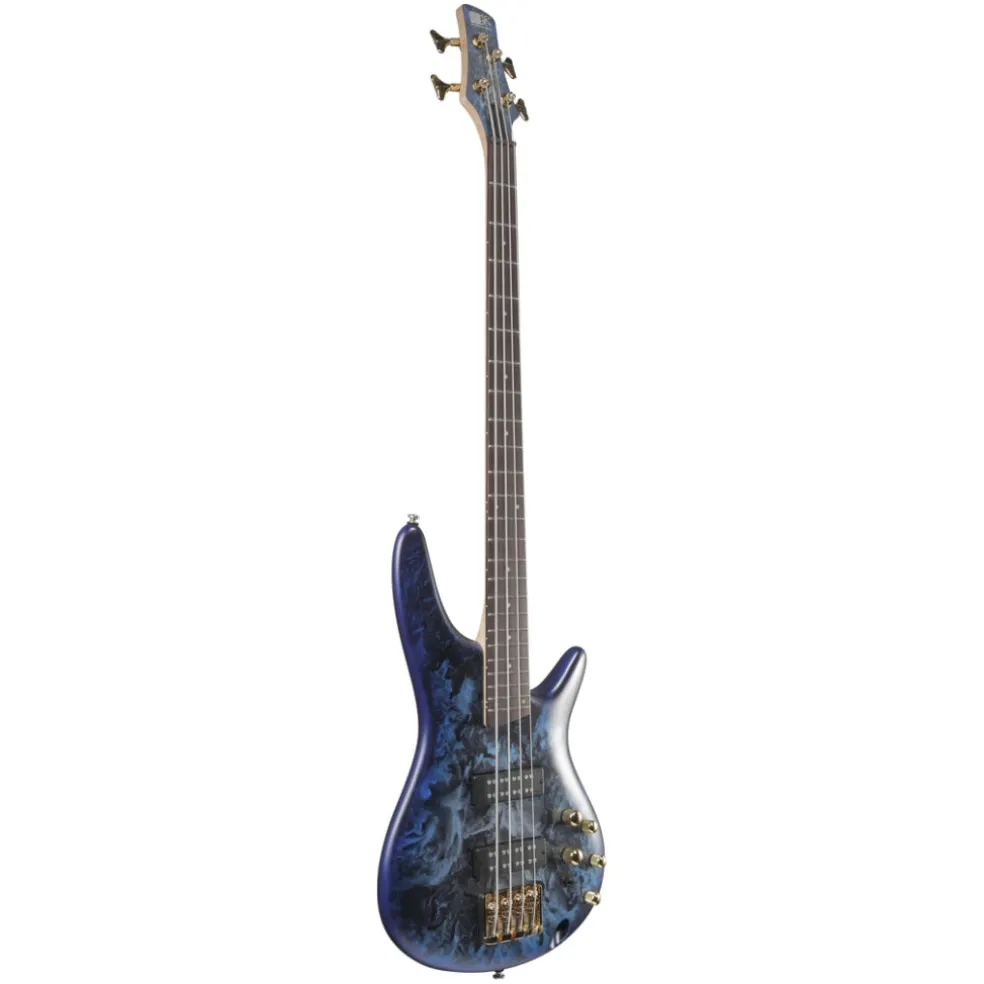 Ibanez SR300EDXCZM 4 String Electric Bass Guitar Cosmic Blue Frozen Matte