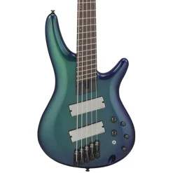 Ibanez SRMS725BCM 5 String Electric Bass Guitar Blue Chameleon
