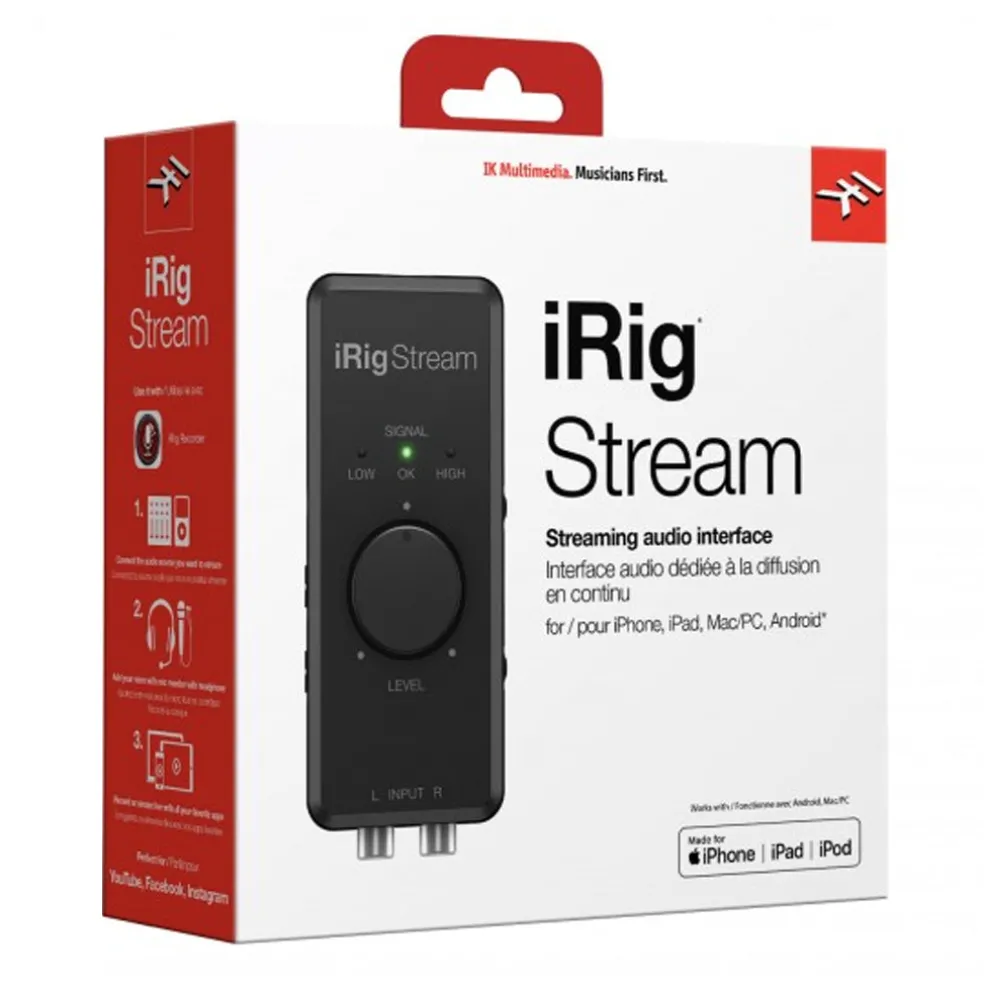 IK iRig Stream - Streaming Audio Interface