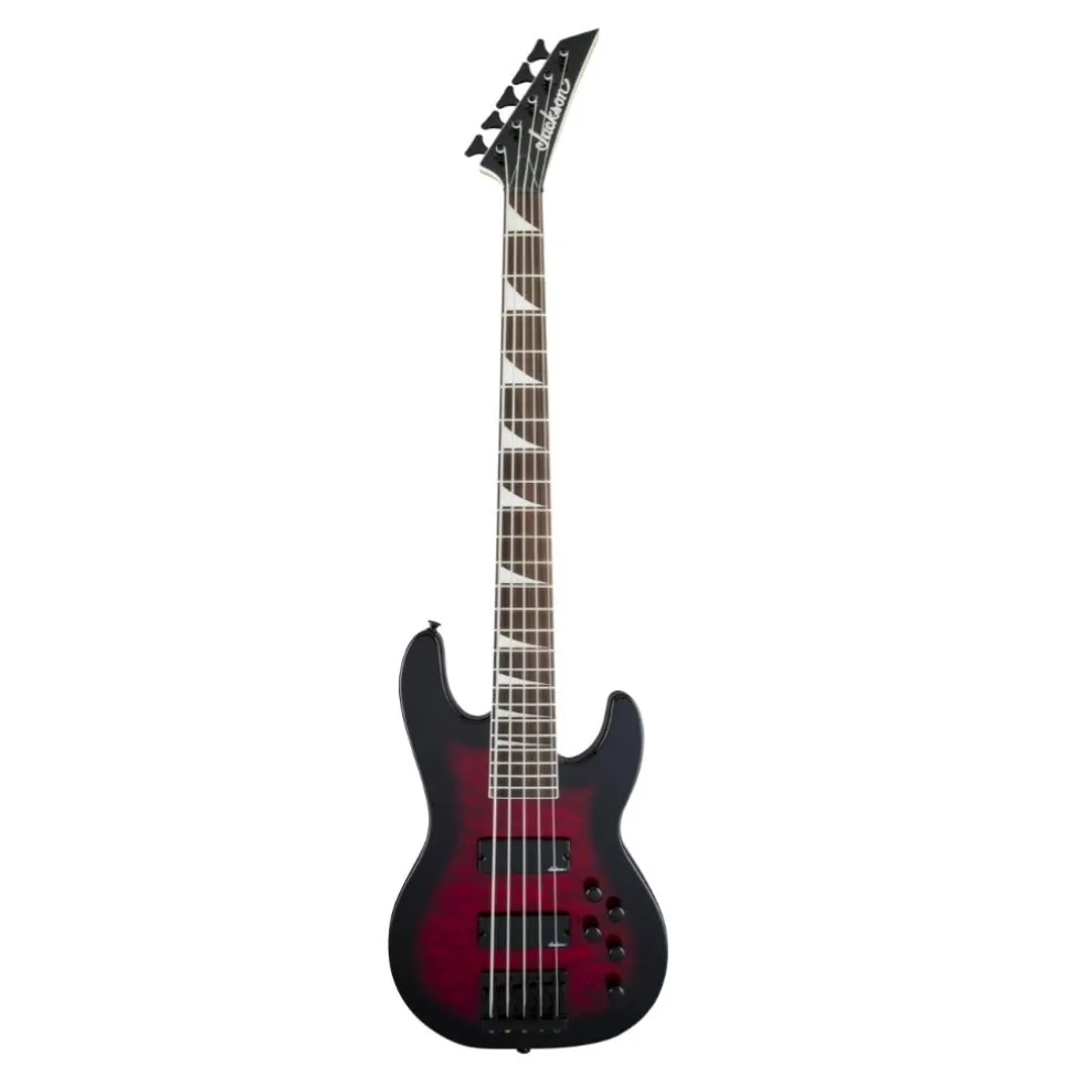 Jackson - JS Series Concert Bass JS3VQ, Amaranth Fingerboard - Transparent Red Burst | Bass Guitars | 2919021502