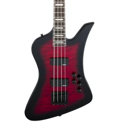 Jackson JS Series Kelly Bird JS3Q, Amaranth Fingerboard, Transparent Red Burst | Bass Guitars | 2919093591