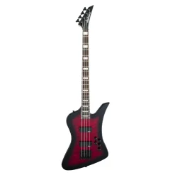 Jackson JS Series Kelly Bird JS3Q, Amaranth Fingerboard, Transparent Red Burst | Bass Guitars | 2919093591