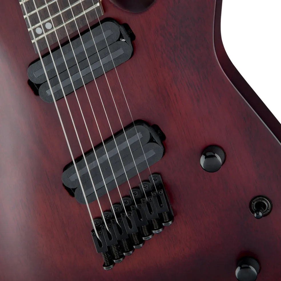 Jackson X Series Dinky Arch Top DKAF7 MS, Laurel Fingerboard, Multi-Scale, Stained Mahogany | Electric Guitars | 2911637557
