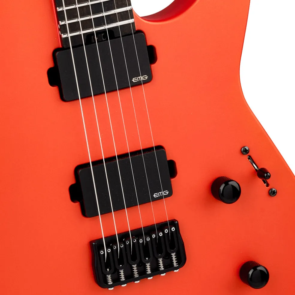 Jackson American Series Soloist SL2 HT Electric Guitar Ebony Fingerboard Satin Lambo Orange