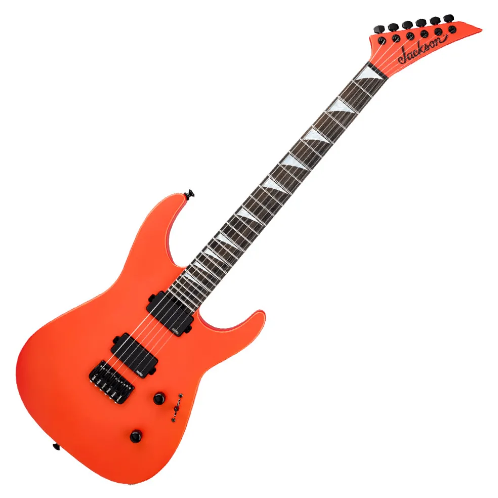 Jackson American Series Soloist SL2 HT Electric Guitar Ebony Fingerboard Satin Lambo Orange
