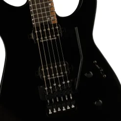 Jackson American Series Virtuoso, Streaky Ebony Fingerboard, Satin Black