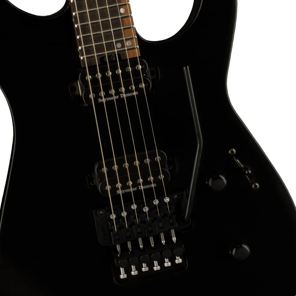 Jackson American Series Virtuoso, Streaky Ebony Fingerboard, Satin Black