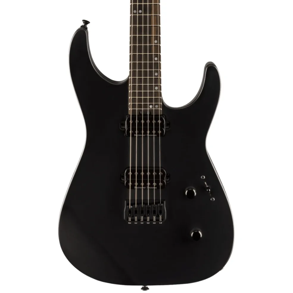 Jackson American Series Virtuoso Hardtail with Streaked Ebony Fingerboard - Satin Black