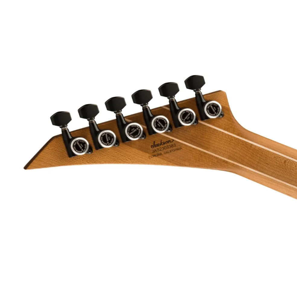 Jackson American Series Virtuoso Hardtail with Streaked Ebony Fingerboard - Satin Black