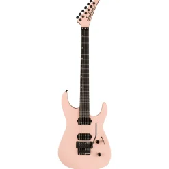 Jackson American Series Virtuoso, Streaked Ebony Fingerboard, Satin Shell Pink