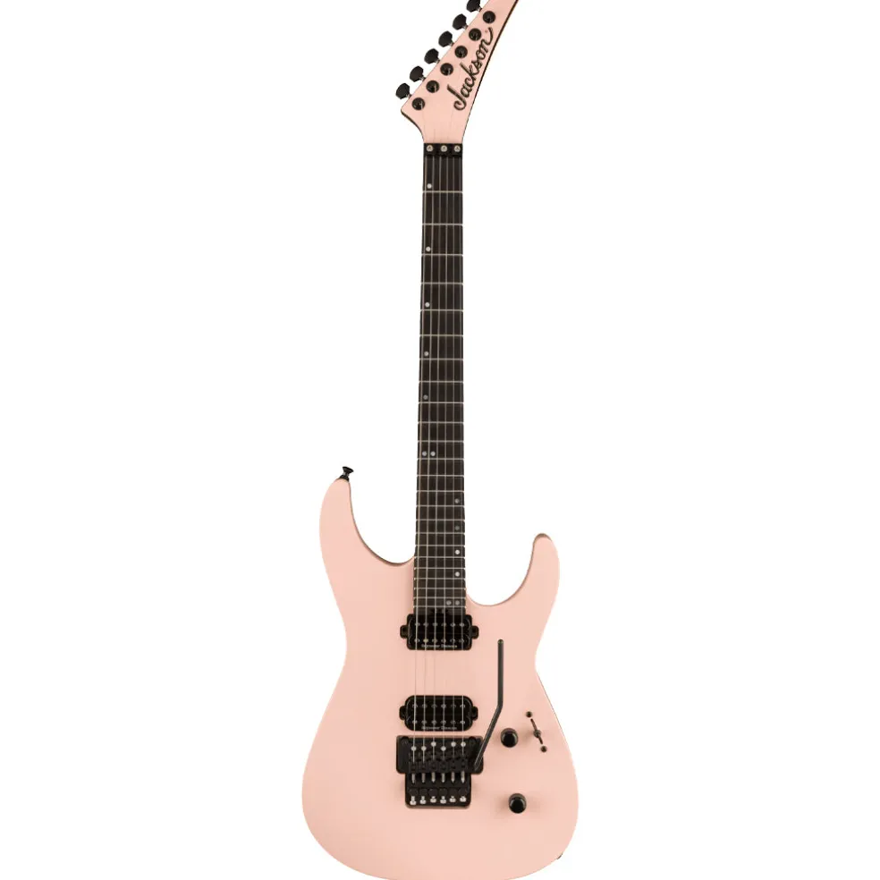Jackson American Series Virtuoso, Streaked Ebony Fingerboard, Satin Shell Pink