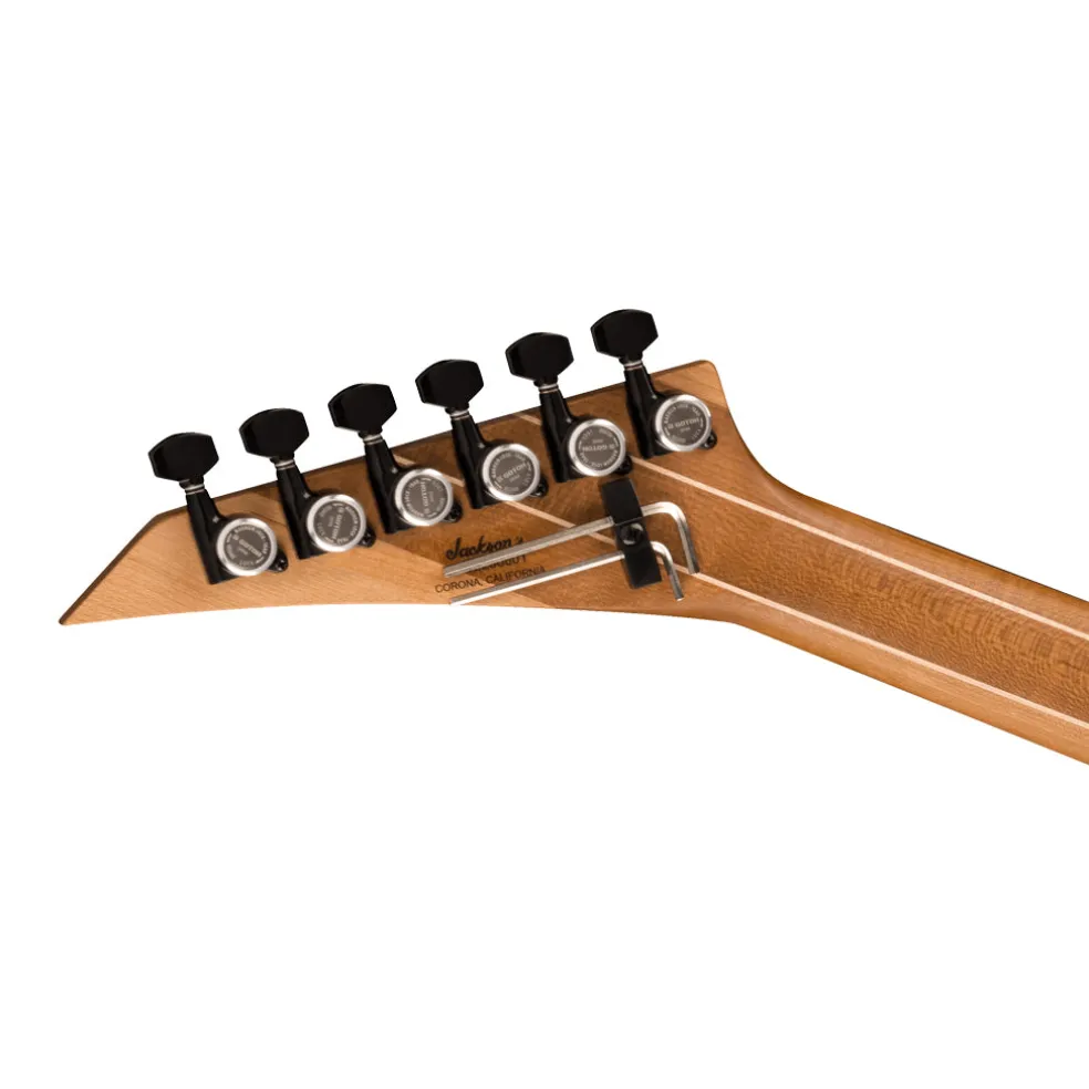 Jackson American Series Virtuoso, Streaked Ebony Fingerboard, Satin Shell Pink