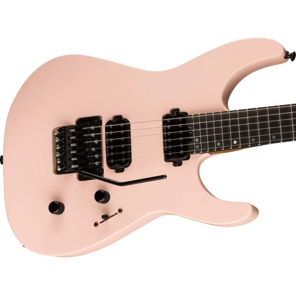 Jackson American Series Virtuoso, Streaked Ebony Fingerboard, Satin Shell Pink