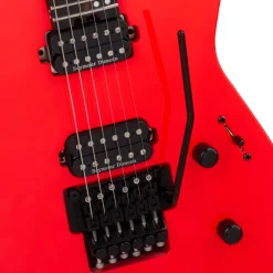 Jackson American Series Virtuoso Electric Guitar Streaked Ebony Fingerboard Rocket Red