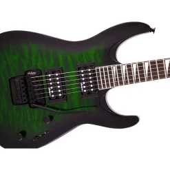 Jackson Guitar - Js Series Dinky Arch Top JS32Q - Transparent Green Burst - Amaranth Fingerboard | Electric Guitars | 2918804587