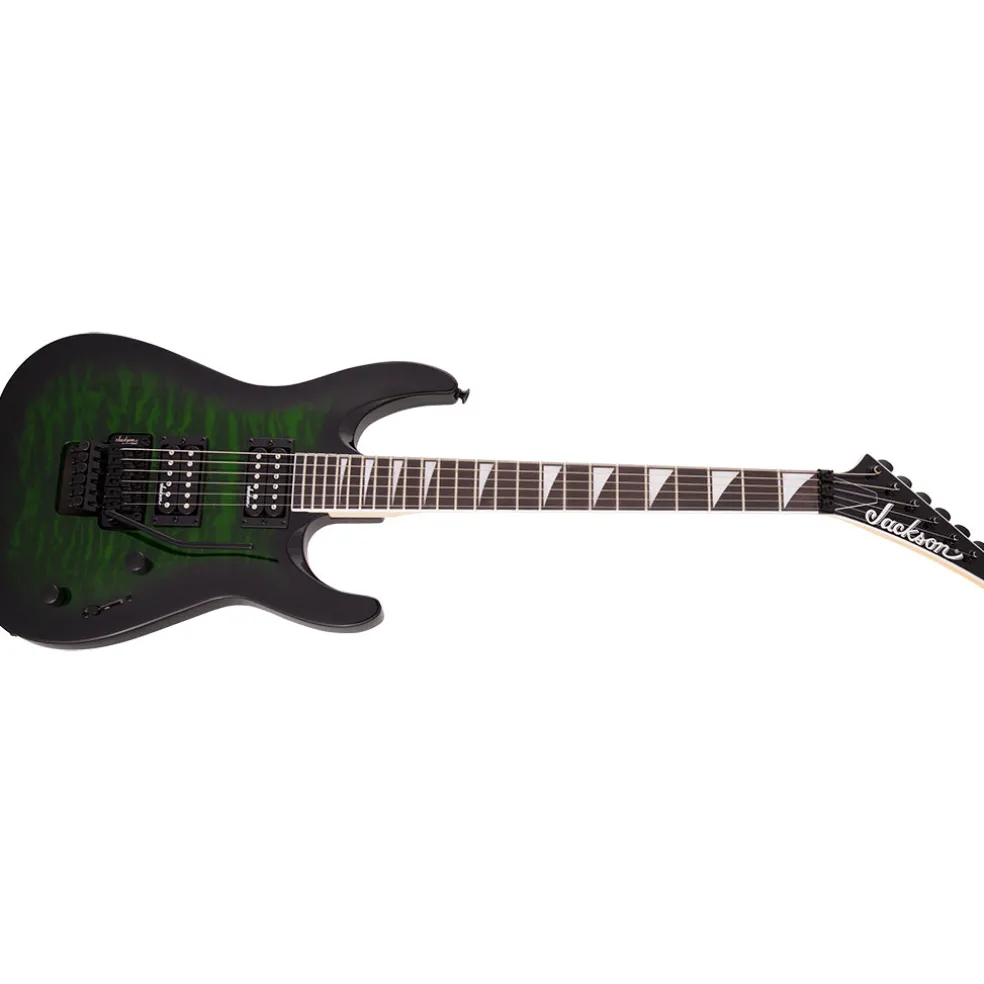 Jackson Guitar - Js Series Dinky Arch Top JS32Q - Transparent Green Burst - Amaranth Fingerboard | Electric Guitars | 2918804587