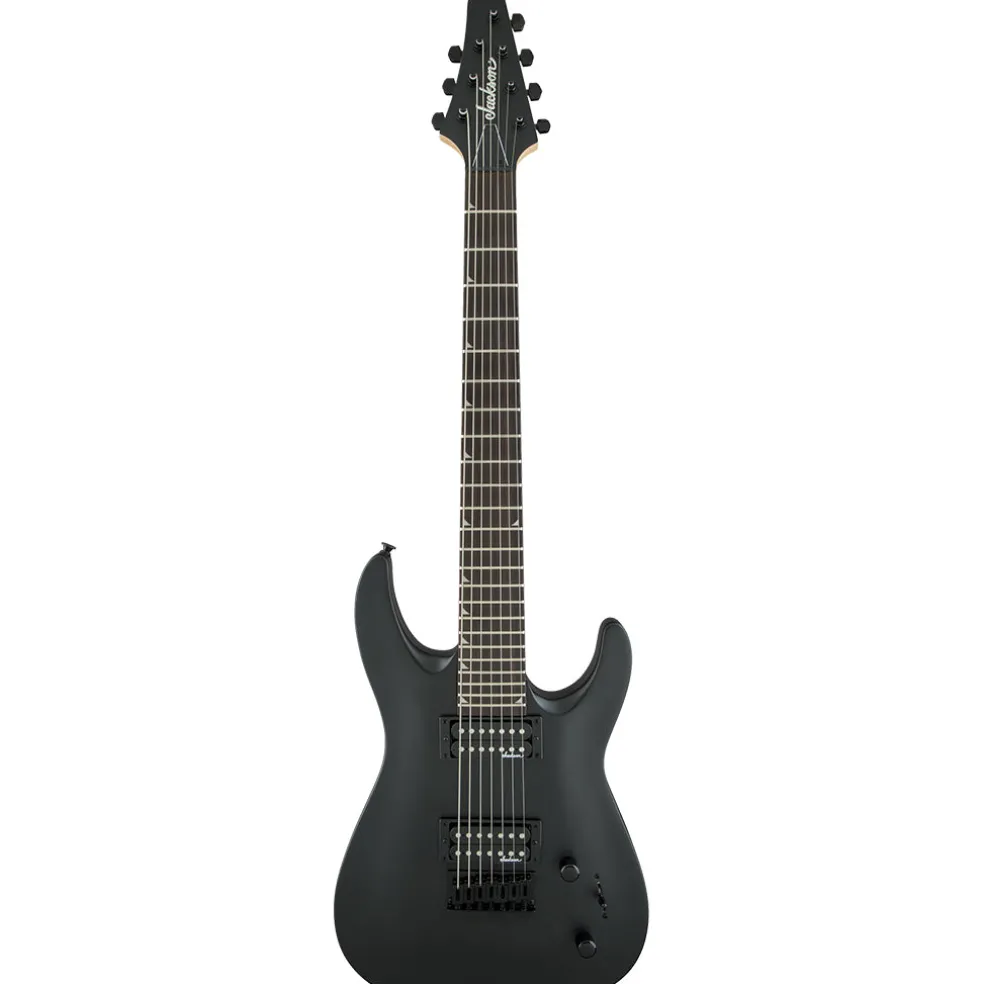 Jackson JS22-7 DKA Dinky - Satin Black - Amaranth Fretboard | Electric Guitars | 2910132568