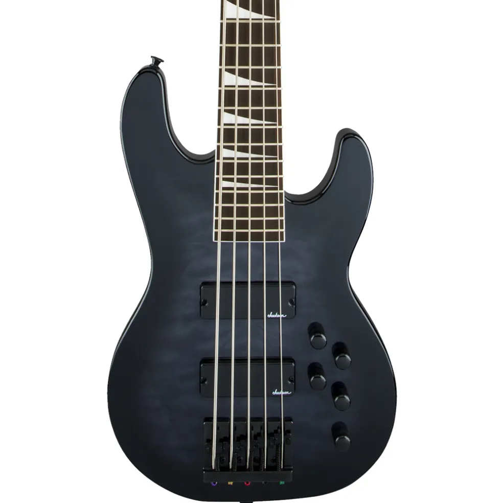 Jackson JS Series Concert Bass JS3VQ, Amaranth Fingerboard, Transparent Black Burst | Bass Guitars | 2919023585