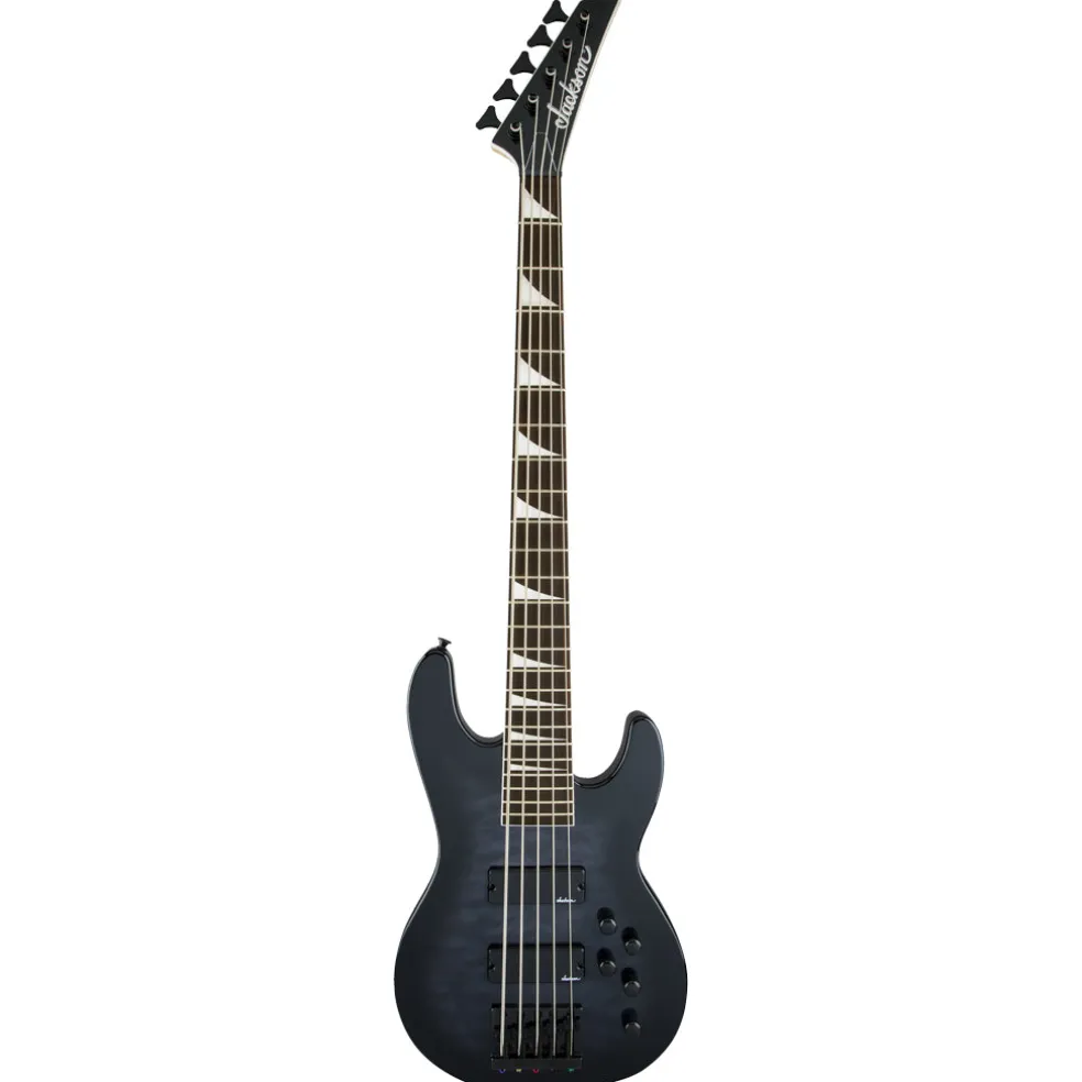 Jackson JS Series Concert Bass JS3VQ, Amaranth Fingerboard, Transparent Black Burst | Bass Guitars | 2919023585