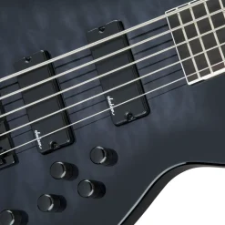Jackson JS Series Concert Bass JS3VQ, Amaranth Fingerboard, Transparent Black Burst | Bass Guitars | 2919023585