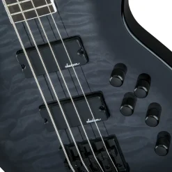 Jackson JS Series Concert Bass JS3Q, Amaranth Fingerboard, Transparent Black Burst | Bass Guitars | 2919026585