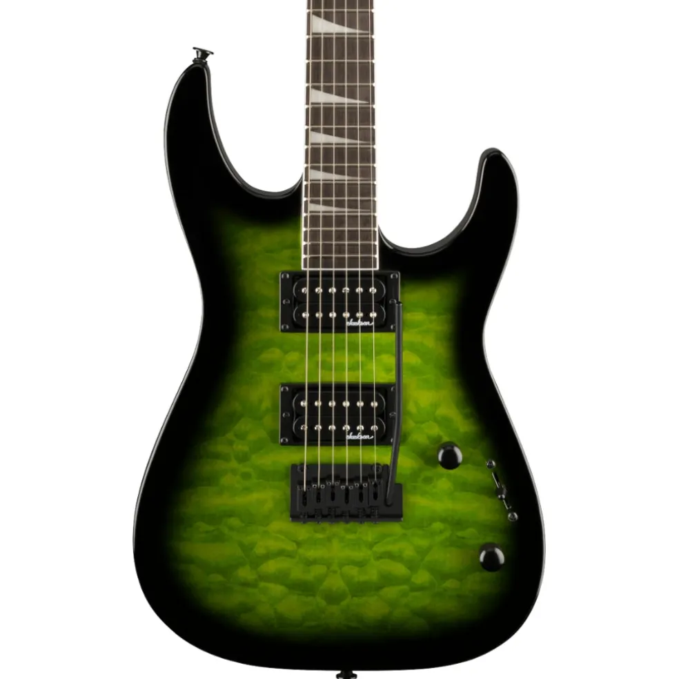 Jackson JS Series Dinky JS20 DKQ 2PT in Transparent Green Burst