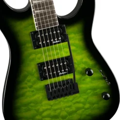 Jackson JS Series Dinky JS20 DKQ 2PT in Transparent Green Burst