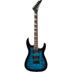 Jackson JS Series Dinky JS20 DKQ 2PT in Transparent Blue Burst